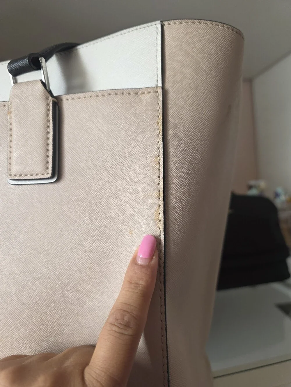 kate spade Pale Pink & Cream Structured Tote